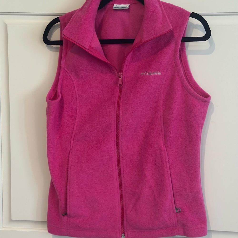 Columbia Pink Fleece Vest
